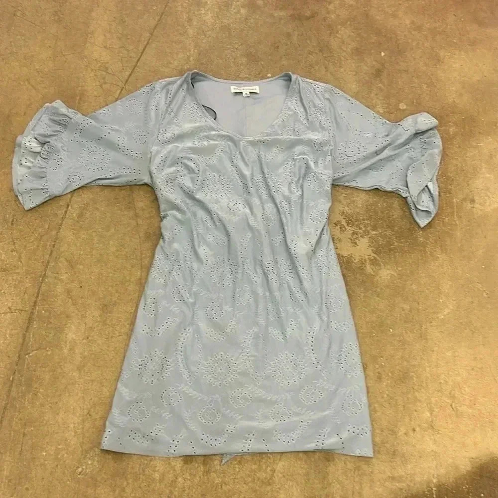 Emma and michele lined rufle dress eyelet